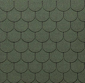 Бітумна черепиця Tegola ECO ROOF TRADITIONAL Mixed Green