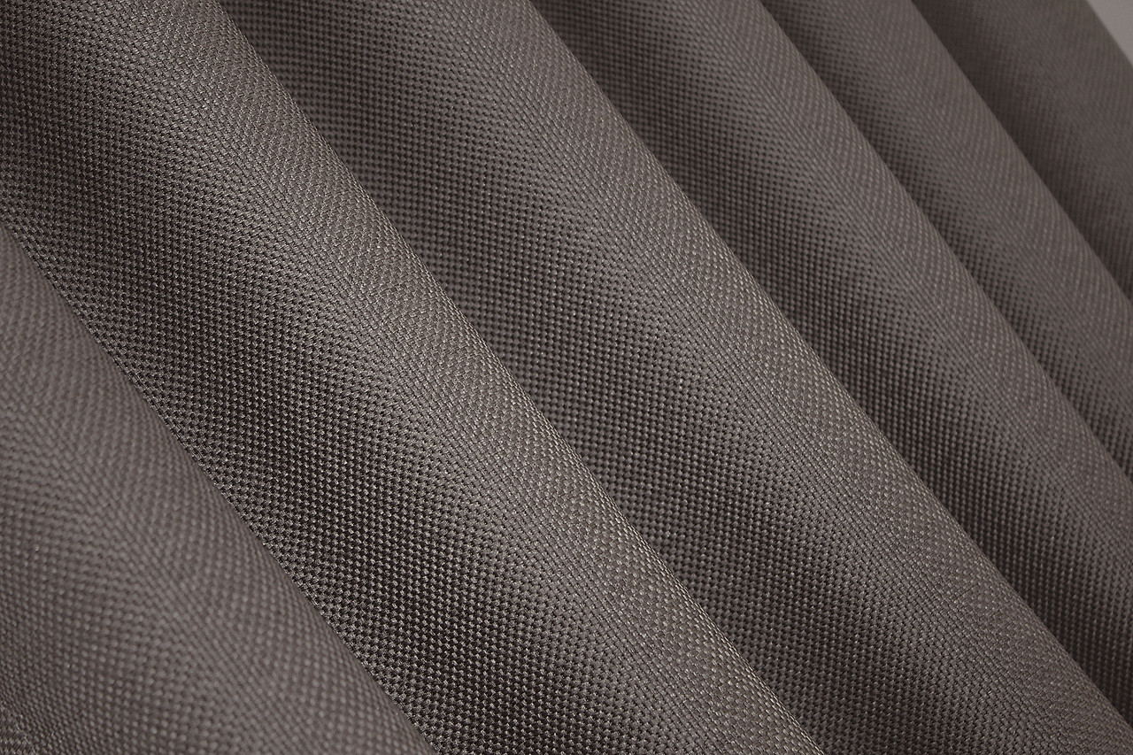 Шторная ткань, лен-блэкаут с фактурой "Лен мешковина". Высота 2,7м. Цвет серо-коричневый. Код 1160ш - фото 1 - id-p1837182138