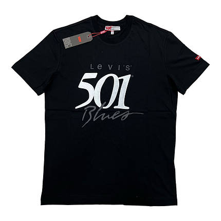 Футболка брендова 501 Blues — Black, фото 4