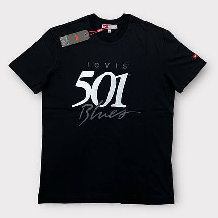 Футболка брендова 501 Blues — Black, фото 1