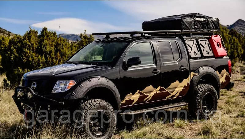 Пластикові розширювачі арок для Nissan Navara D40 (Фендера / ABS пластик)