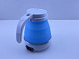 Портативний складаний силіконовий чайник електрочайник 750 мл Folding Silicone Kettle, фото 5