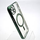 Чохол накладка з MagSafe Stylish Case для Apple iPhone 13 Dark Green, фото 3