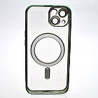 Чохол накладка з MagSafe Stylish Case для Apple iPhone 13 Dark Green, фото 5