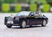 Детская машинка металлическая инерционная Rolls-Royce Phantom DC241031:24 свет звук