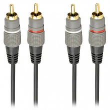 Кабель Audio 2RCA > 2RCA Cablexpert CCAP-202-1.5M 2 тюльпані-(M) > 2 тюльпані (M) 1,5 м (CCAP-202-1.5M)