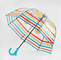 Зонтик прозрачный ассорти диаметр купола - 70 см. 54909