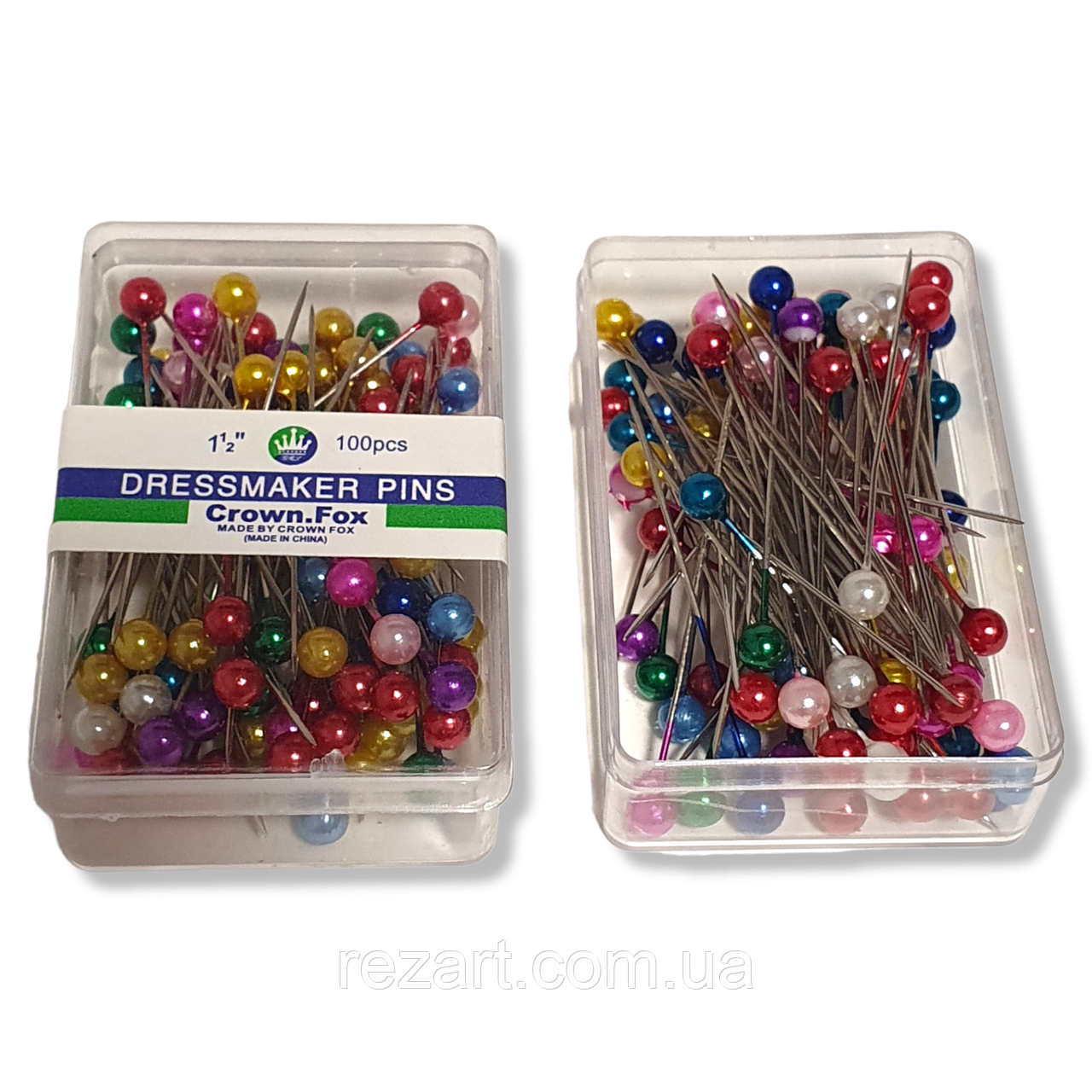 Набір булавка портновська з намистинкою 100 шт.