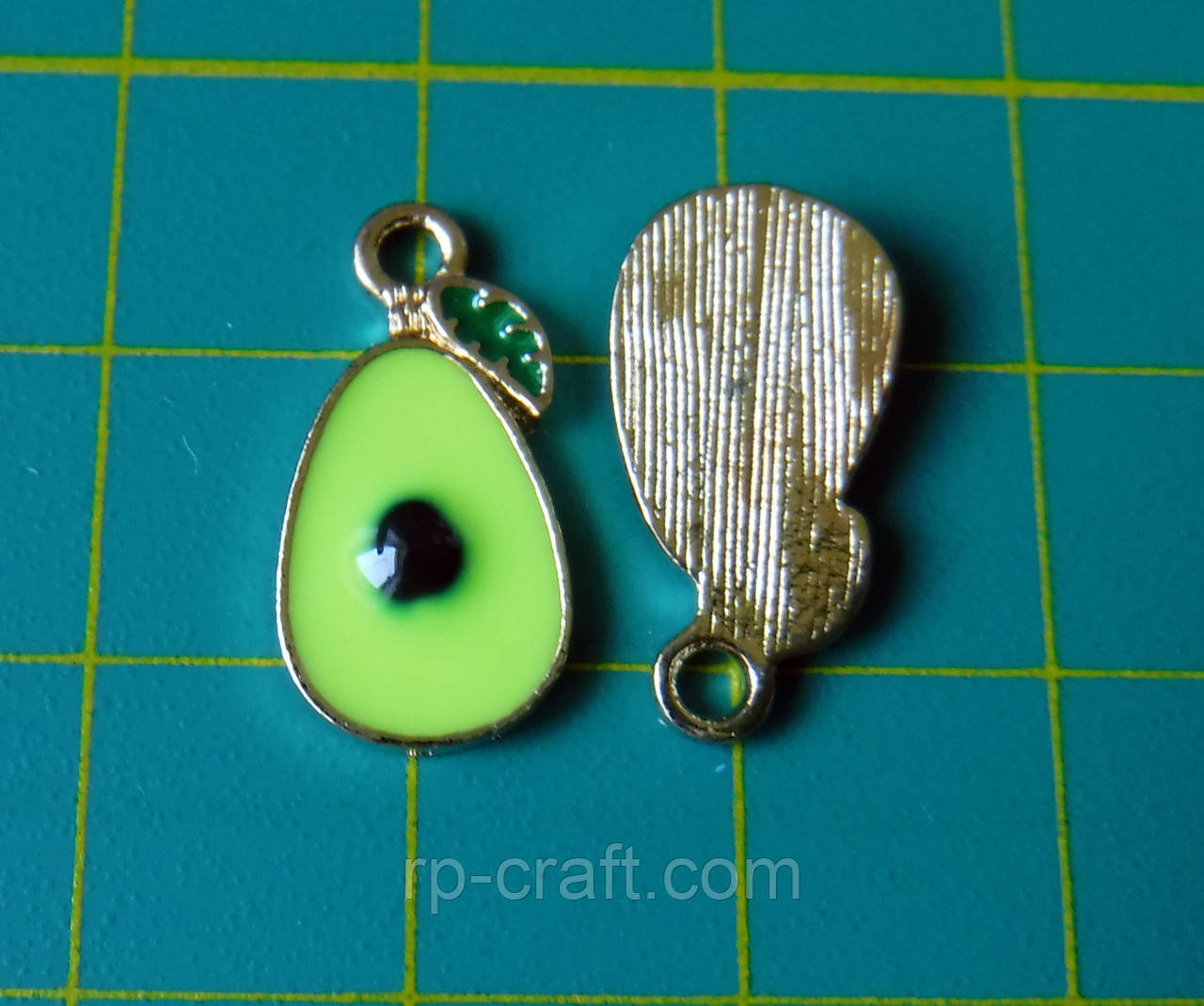 Підвіска металева Авокадо, 9х18 мм, фото 1