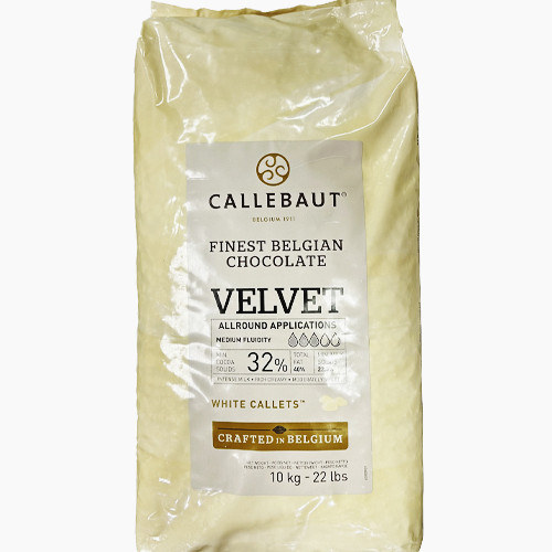 Шоколад Білий Barry Callebaut Velvet кондитерський в калетах, 1кг, Бельгія