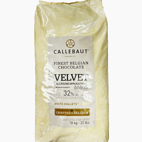 Шоколад білий Barry Callebaut Velvet кондитерський у калітах, 1 кг, Бельгія