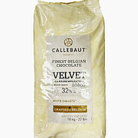 Шоколад білий Barry Callebaut Velvet кондитерський у калітах, 1 кг, Бельгія