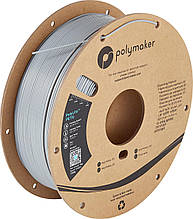 Пластик в котушці PETG PolyLite 1,75 мм, Polymaker, 1кг сірий