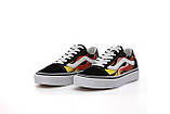 Чоловічі / жіночі кеди Vans Old Skool Flame, замшеві кеди ванс олд скул, фото 6