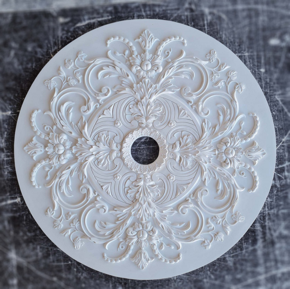 Купить Розетка потолочная из гипса р-250 Ø880 мм, классическая ...