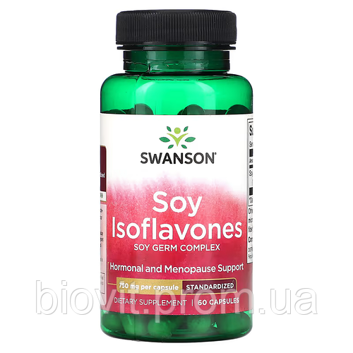 Соевые изофлавоны (Soy Isoflavones) 750 мг 60 капсул (ID#1837202794 ...