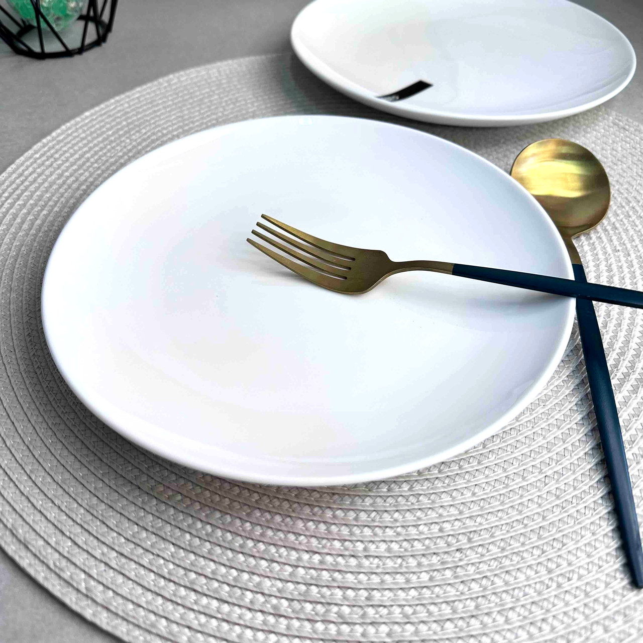 Набір плоских білих тарілок 20 см 6 шт. ARDESTO Imola Хорека