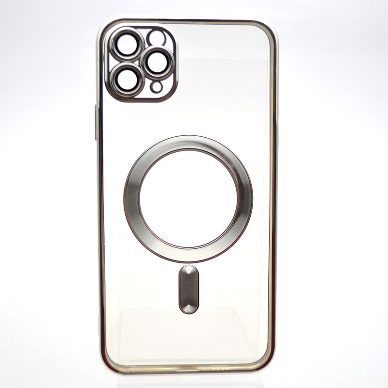 Чохол накладка з MagSafe Stylish Case для Apple iPhone 11 Pro Max Silver, фото 1
