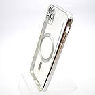 Чохол накладка з MagSafe Stylish Case для Apple iPhone 11 Pro Max Silver, фото 3