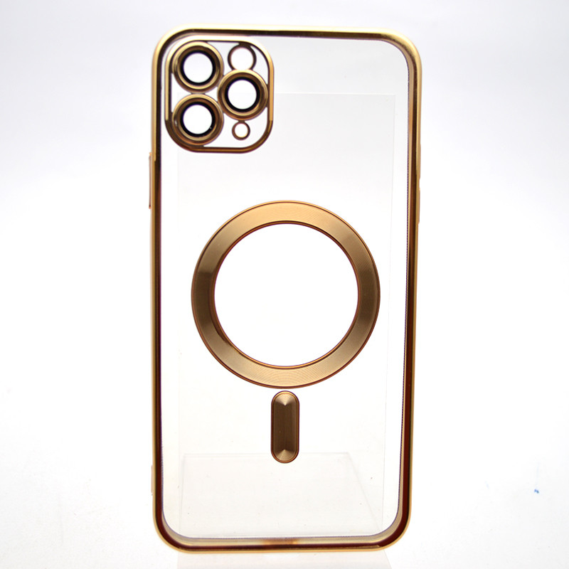 Чохол накладка з MagSafe Stylish Case для Apple iPhone 11 Pro Max Gold, фото 1