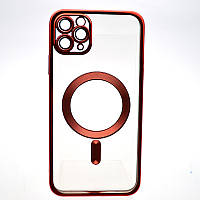 Чехол накладка с MagSafe Stylish Case для Apple iPhone 11 Pro Max Rose Red