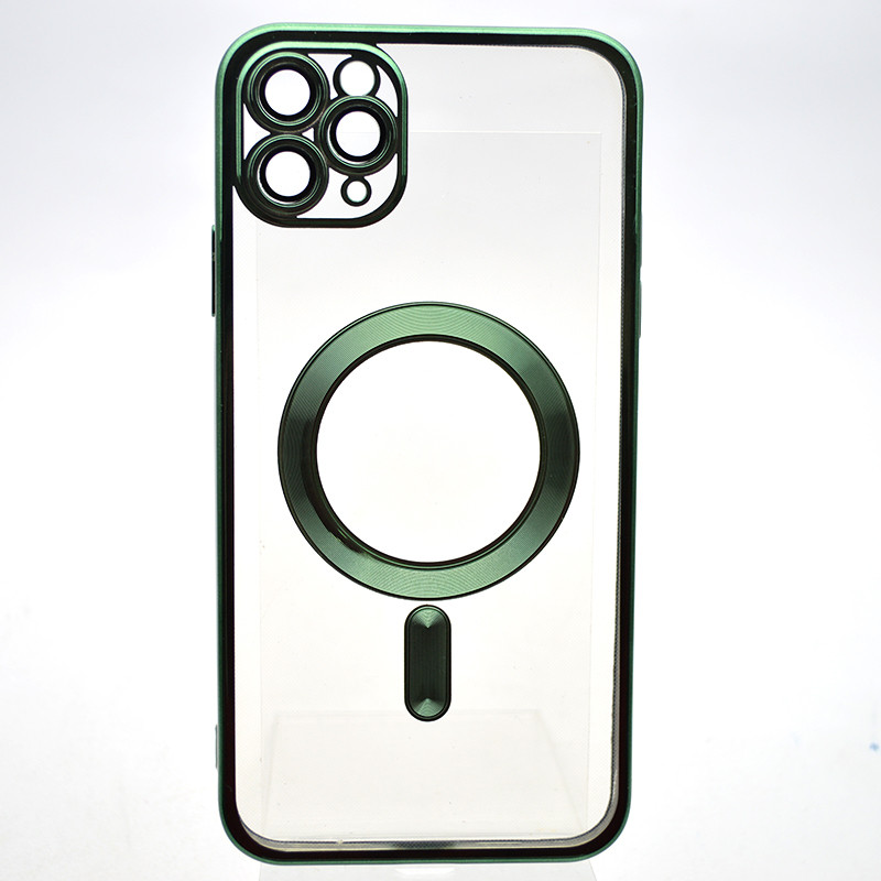 Чохол накладка з MagSafe Stylish Case для Apple iPhone 11 Pro Max Dark Green, фото 1