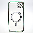 Чохол накладка з MagSafe Stylish Case для Apple iPhone 11 Pro Max Dark Green, фото 4