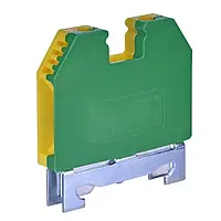 Клемма наборная на DIN-рейку (желто-зеленая) VS-6 PE ETI