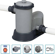 Каркасний басейн Bestway 56998 (549х274х122 см) (5678 л/год, дозатор, драбина, тент), фото 6