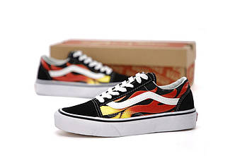 Жіночі Кеди Vans Old Skool Black Orange 36-37-38-39-40-41