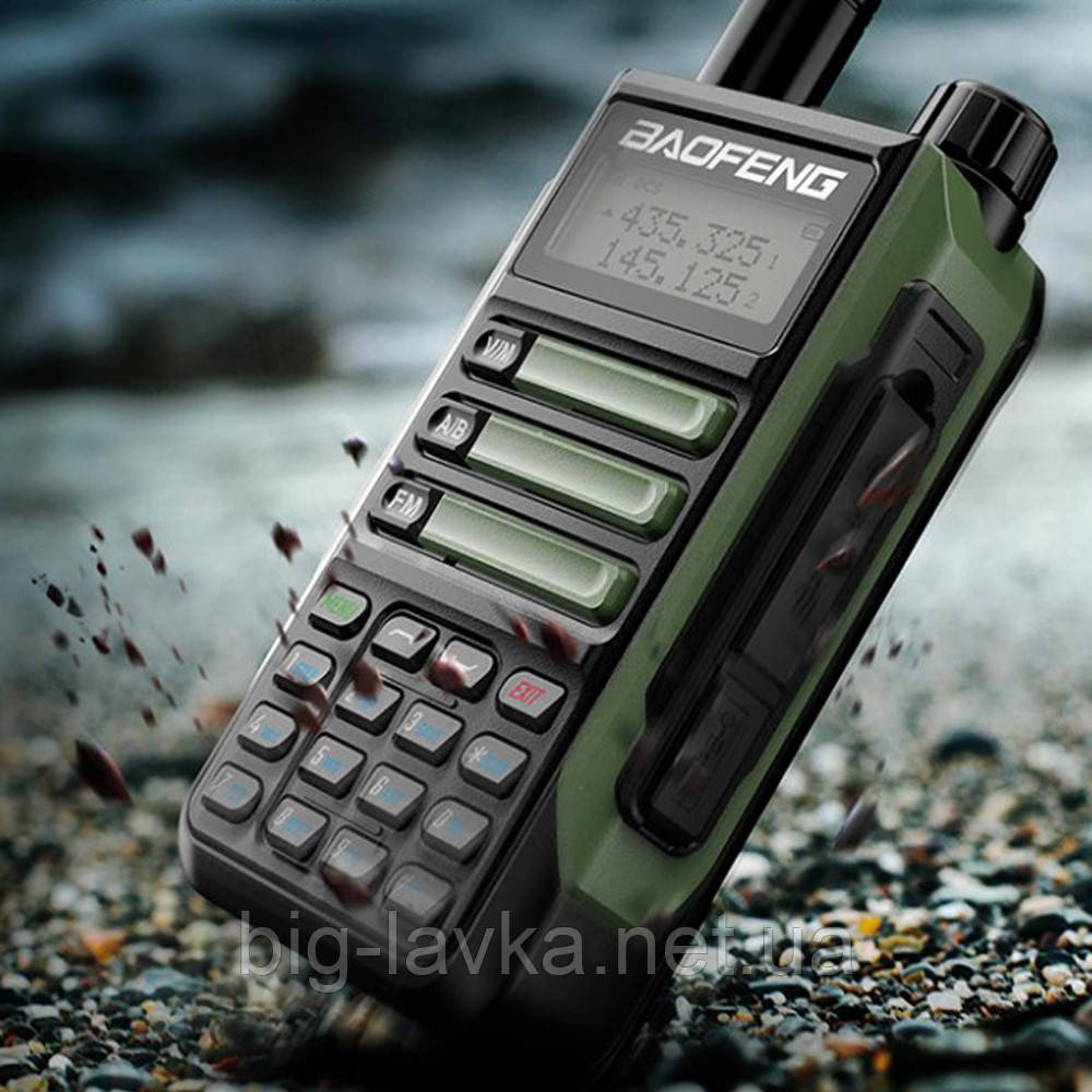 Рація Baofeng UV-16 Max водонепроникна IP68 UV-16 Max Хакі, фото 1