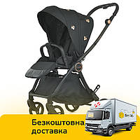 Дитяча прогулянкова коляска El Camino ME 1078 VERSA Clover Black Чорна