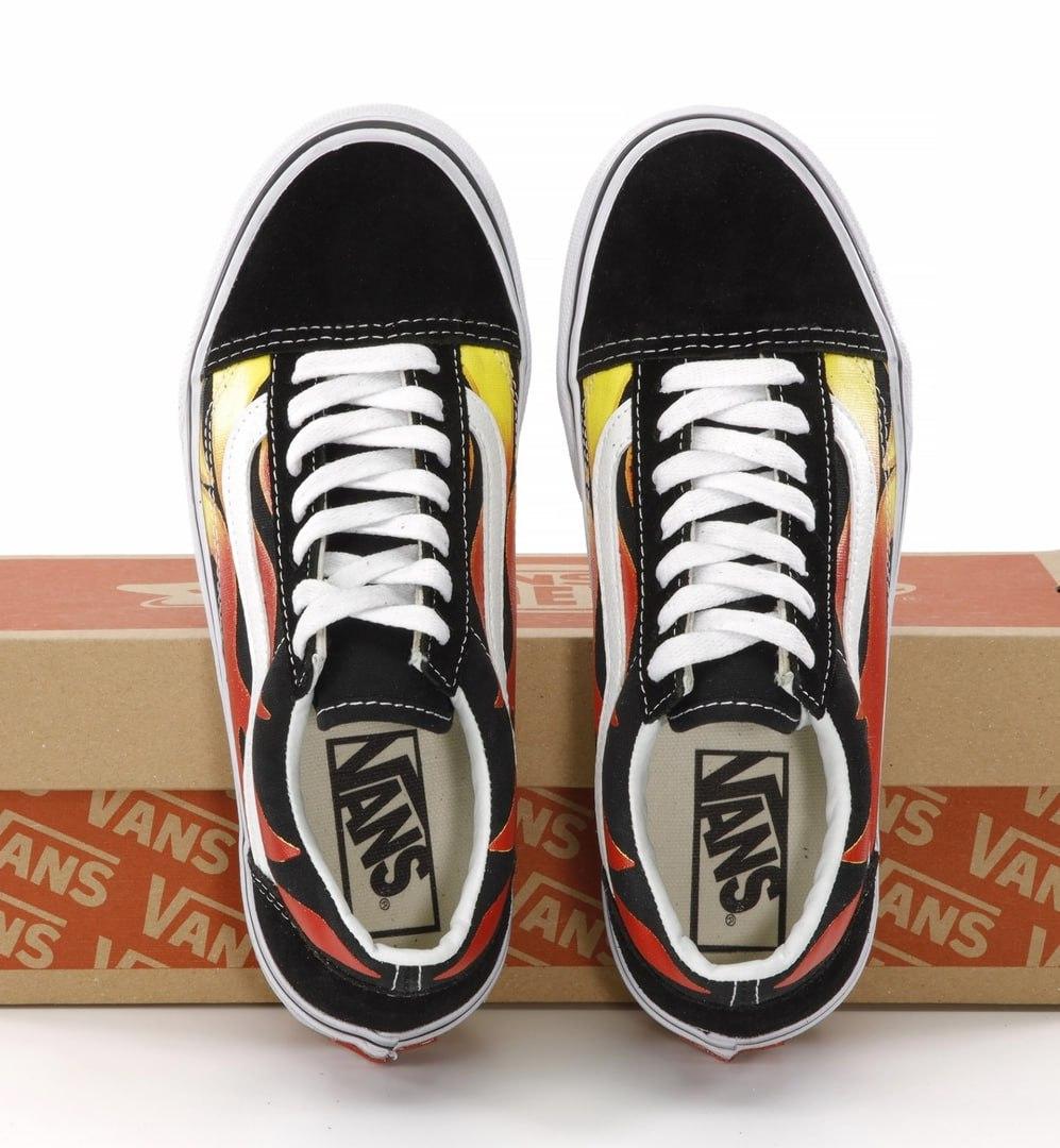 Vans old skool store flame cut out