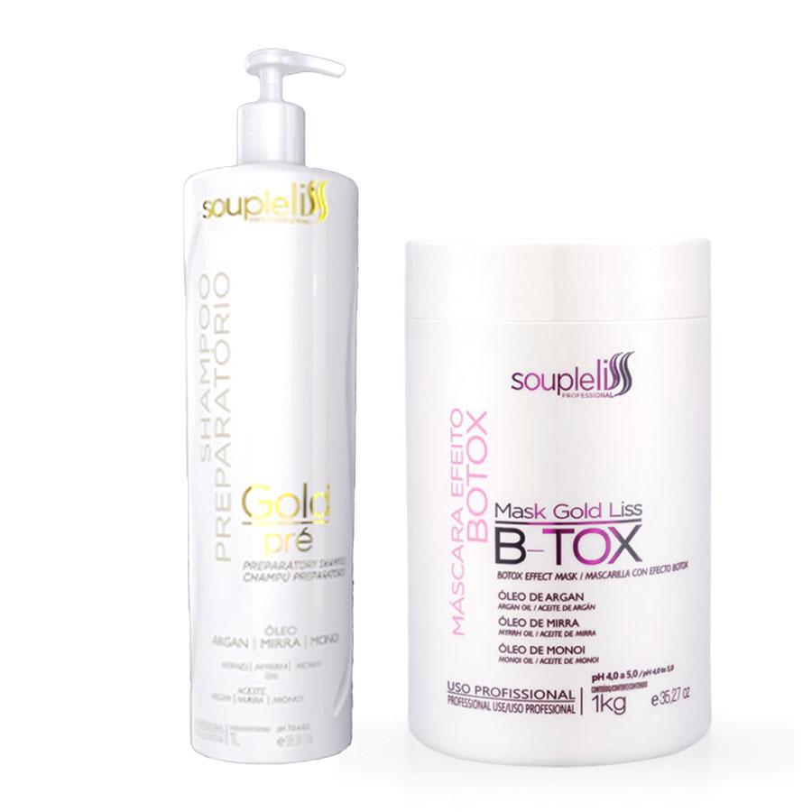 Набір ботексу для волосся SoupleLiss B-tox Mask Gold Liss