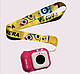 Дитячий фотоапарат TOY S11 ADM-01 Рожевий 2 камери селфі 2.4" HD екран, фото 6