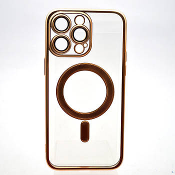 Чохол накладка з MagSafe Stylish Case для Apple iPhone 14 Pro Max Gold