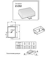 Универсальный пластиковый корпус с боковым креплением Z-23U, Z-23AU ABS