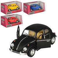 Машинка VOLKSWAGEN CLASSICAL BEETLE металлическая инерционная KT5057WM KINSMART