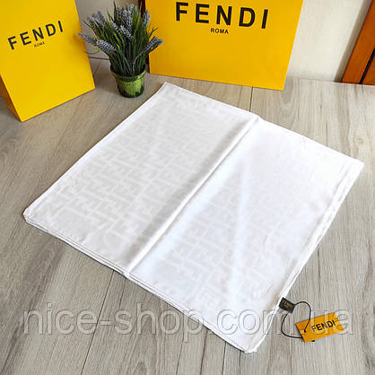 Хустка Fendi шовк біла, фото 5