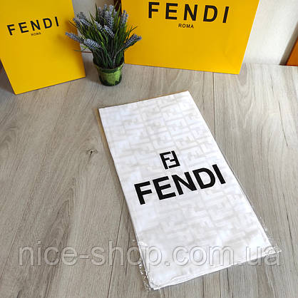 Хустка Fendi шовк біла, фото 6
