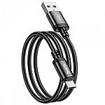 Кабель для заряджання HOCO X89 Micro Wind charging data cable для передачі даних Чорний, фото 3