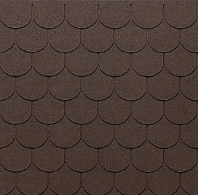 Бітумна черепиця Tegola ECO ROOF TRADITIONAL Mixed Brown