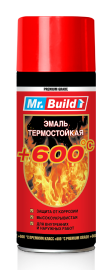 Емаль жаростійка Mr.Build Чорна матова аерозоль, 400 мл (MBT003)