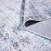 Турецький килим із бахромою 160*230 см сіро-блакитний REFORM CARPET IMAJ 1801, у вітальню, у спальню, на кухню, фото 5