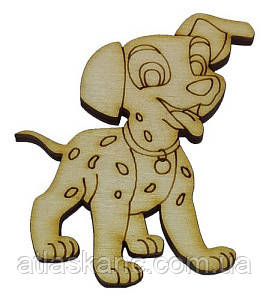 Фігурка фанерна — Песик далматин коштує 6 х 6,5 см AS-4751, фото 1