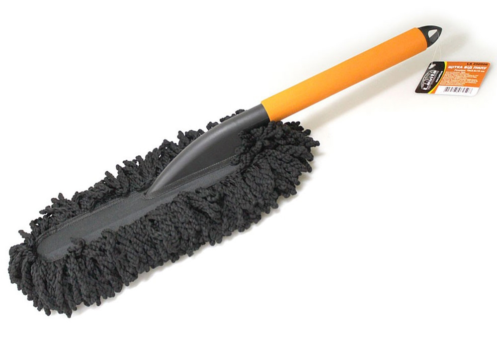 Щітка для змітання пилу антистатик "плоска" пластикова ручка 70 см Lavita LA 250506, фото 1