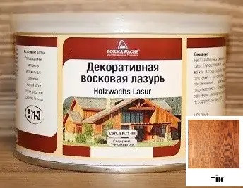 Воскова морилка для дерева тік, банка 1л (розлив)