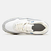 Красиві кроссівки жіночі Nike Air Max 1 Safari. Світлі  кроссівки з принтом Найк Аір Макс 1 для дівчат., фото 3
