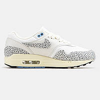 Красиві кроссівки жіночі Nike Air Max 1 Safari. Світлі  кроссівки з принтом Найк Аір Макс 1 для дівчат., фото 5