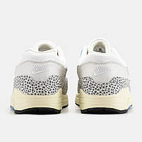 Красиві кроссівки жіночі Nike Air Max 1 Safari. Світлі  кроссівки з принтом Найк Аір Макс 1 для дівчат., фото 8